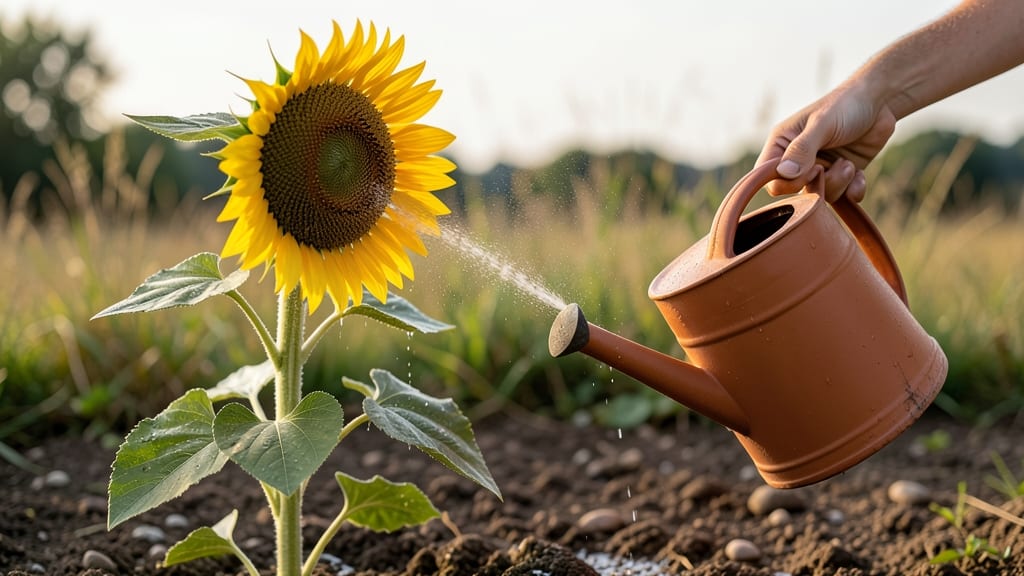 Water for Sunflowers: Deep Watering Secrets for Towering Growth